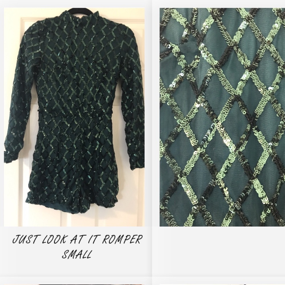 SEQUIN GREEN ONE PIECE
